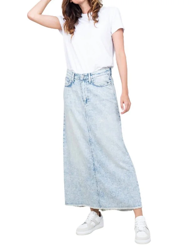 Megan Denim Skirt In Misty