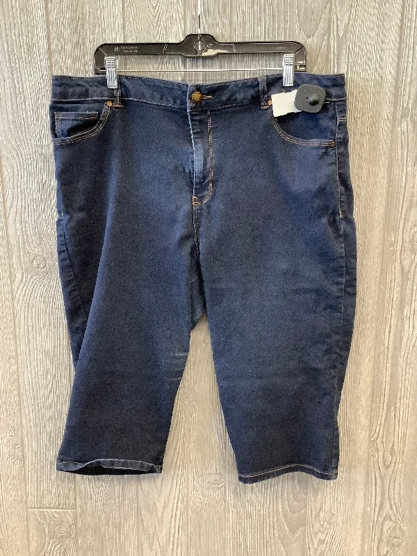 Shorts By D Jeans In Blue Denim, Size: 22w