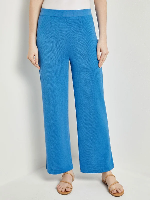 Pull-On Straight Leg Pants - Knit